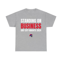 Load image into Gallery viewer, Grit City Knights "Standing on Business" Heavy Cotton Poster Tee