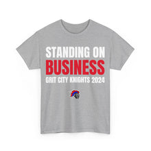 Load image into Gallery viewer, Grit City Knights "Standing on Business" Heavy Cotton Poster Tee