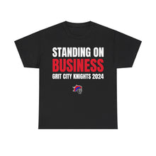 Load image into Gallery viewer, Grit City Knights "Standing on Business" Heavy Cotton Poster Tee