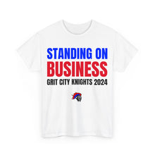 Load image into Gallery viewer, Grit City Knights "Standing on Business" Heavy Cotton Poster Tee