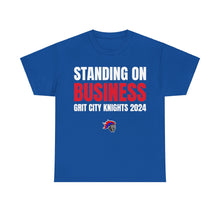 Load image into Gallery viewer, Grit City Knights "Standing on Business" Heavy Cotton Poster Tee