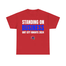 Load image into Gallery viewer, Grit City Knights "Standing on Business" Heavy Cotton Poster Tee