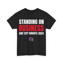 Load image into Gallery viewer, Grit City Knights "Standing on Business" Heavy Cotton Poster Tee