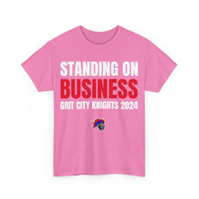Load image into Gallery viewer, Grit City Knights "Standing on Business" Heavy Cotton Poster Tee