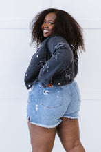 Load image into Gallery viewer, Sweet Generis Star-Crossed Full Size Run Cropped Denim Jacket