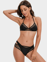Load image into Gallery viewer, Tie-Back Halter Neck Three-Piece Swim Set