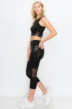 Load image into Gallery viewer, Sheer Mesh Top Capri Set