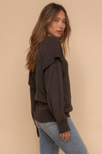 Load image into Gallery viewer, Band Detail Armhole Dolman Sweater