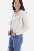 Load image into Gallery viewer, Solid Open Front Boucle Woven Blazer