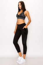 Load image into Gallery viewer, Fleece-Lined Velour Accent Legging