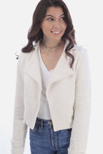 Load image into Gallery viewer, Solid Open Front Boucle Woven Blazer