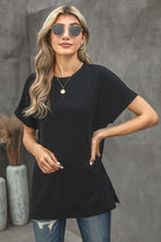 Load image into Gallery viewer, Round Neck Short Sleeve Solid Color Tee