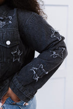 Load image into Gallery viewer, Sweet Generis Star-Crossed Full Size Run Cropped Denim Jacket