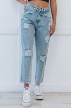 Load image into Gallery viewer, Muselooks Distressed High Waist Mom Jeans