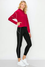 Load image into Gallery viewer, Piping Pullover Hoodie and Legging Set