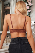 Load image into Gallery viewer, Floral Lace Scalloped Hem Bralette