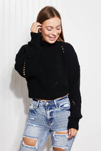 Load image into Gallery viewer, HYFVE Chilly Morning Cropped Turtleneck Sweater