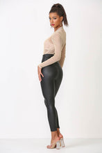 Load image into Gallery viewer, High Waist Faux Leather Leggings