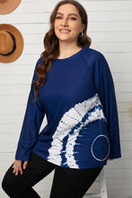 Load image into Gallery viewer, Plus Size Tie-Dye Raglan Sleeve Top