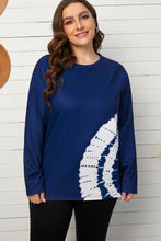 Load image into Gallery viewer, Plus Size Tie-Dye Raglan Sleeve Top