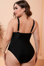 Load image into Gallery viewer, Full Size Two-Tone One-Piece Swimsuit