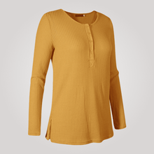 Load image into Gallery viewer, Waffle Knit Loose Fitting Tunic Blouse