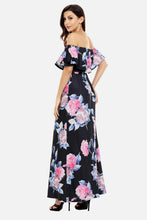 Load image into Gallery viewer, Floral Off Shoulder Maxi Dress