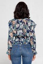 Load image into Gallery viewer, Ruffle Detailed Smocked Top