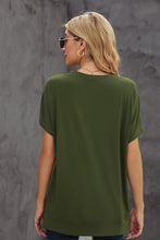 Load image into Gallery viewer, Round Neck Short Sleeve Solid Color Tee