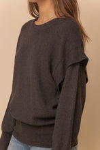 Load image into Gallery viewer, Band Detail Armhole Dolman Sweater