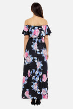 Load image into Gallery viewer, Floral Off Shoulder Maxi Dress