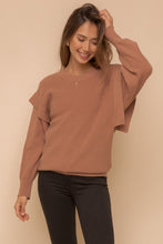 Load image into Gallery viewer, Band Detail Armhole Dolman Sweater