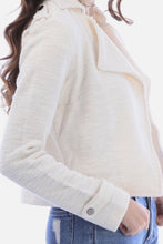 Load image into Gallery viewer, Solid Open Front Boucle Woven Blazer