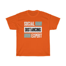 Load image into Gallery viewer, "Social Distancing Expert" Heavy Cotton Slogan Tee
