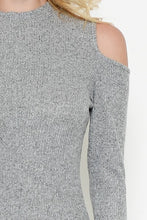 Load image into Gallery viewer, High Neck Cold Shoulder Romper