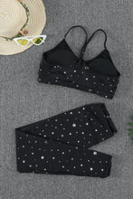 Load image into Gallery viewer, Star Print Sports Bra and Leggings Set