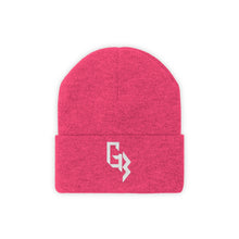 Load image into Gallery viewer, White Embroidered Gym Beast Knit Beanie