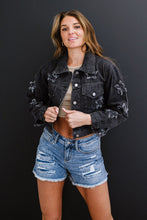 Load image into Gallery viewer, Sweet Generis Star-Crossed Full Size Run Cropped Denim Jacket