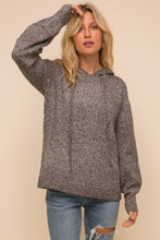 Load image into Gallery viewer, Two-Tone Textured Hoodie Sweater