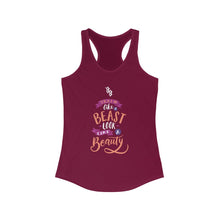 Load image into Gallery viewer, Beast Babe "Beauty and a Beast" Racerback Tank