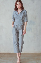 Load image into Gallery viewer, Basic Collar Shirt and Pants Set