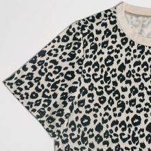 Load image into Gallery viewer, Round neck T shirt Tops Leopard Print
