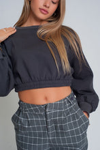 Load image into Gallery viewer, Oversized Cropped Sweatshirt