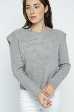 Load image into Gallery viewer, Structured Puff Shoulder Sweater