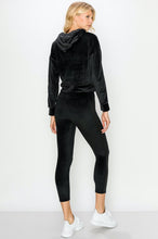 Load image into Gallery viewer, Velour Hoodie Legging Set