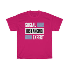 Load image into Gallery viewer, "Social Distancing Expert" Heavy Cotton Slogan Tee