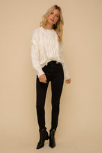 Load image into Gallery viewer, Cable Knit Fringe Detailed Sweater