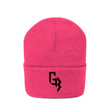 Load image into Gallery viewer, Black Embroidery Gym Beast Knit Beanie