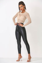 Load image into Gallery viewer, High Waist Faux Leather Leggings