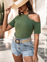 Load image into Gallery viewer, Cold-Shoulder Tee Shirt